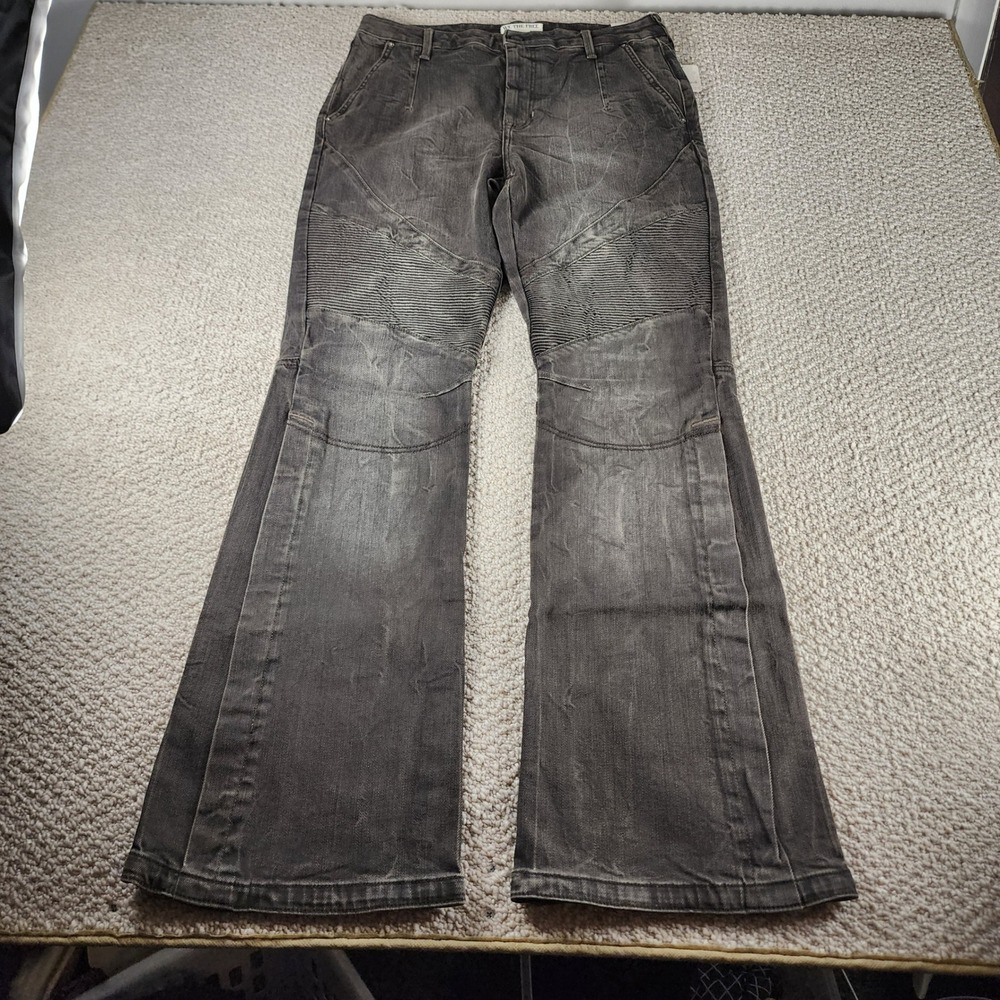 We The FreeJeans 31 (33x32)Mid Rise Flare Cotton Beta Brown Vector Moto NWT - Picture 9 of 15